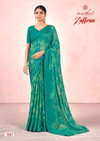 Zaffran By Kashvi Swarovski Work Printed Designer Sarees Wholesale Suppliers In Mumbai 